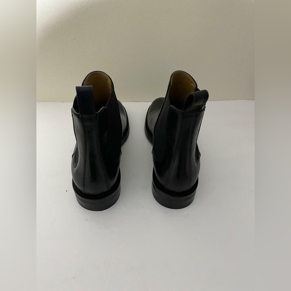 Club Monaco Dark Blue Leather Chelsea boots men Sz 11.5 Made in Italy $329 main image 4